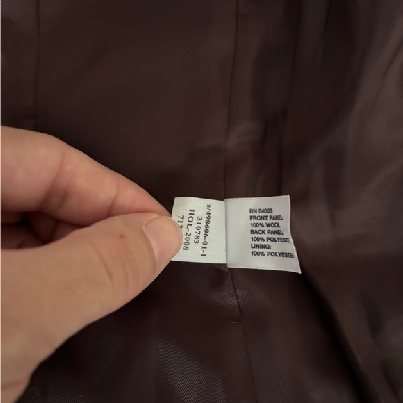 GAP Deep Burgundy Wool Vest, size small - Picture 6 of 8